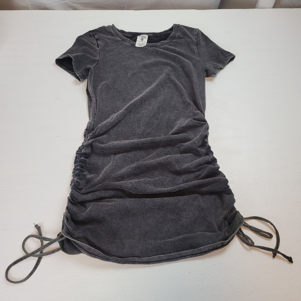 PINK Victoria's Secret Gray Short Sleeve Mini Dress